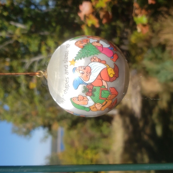 Disney 7 Dwarfs Christmas ball ornament 1982 - Picture 2 of 14